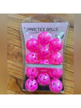 Masters Airflow Practice Balls - Pink (12 Pack)